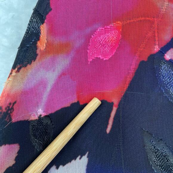 DONNA KARAN Sleeveless Dress Women's 8 Purple Floral Evening  Midi Asymmetrical - Picture 13 of 15